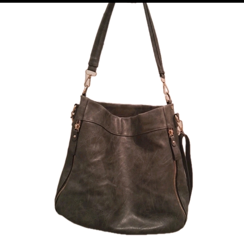 (LIKE NEW) Elegant Grey Women's Shoulder Bag